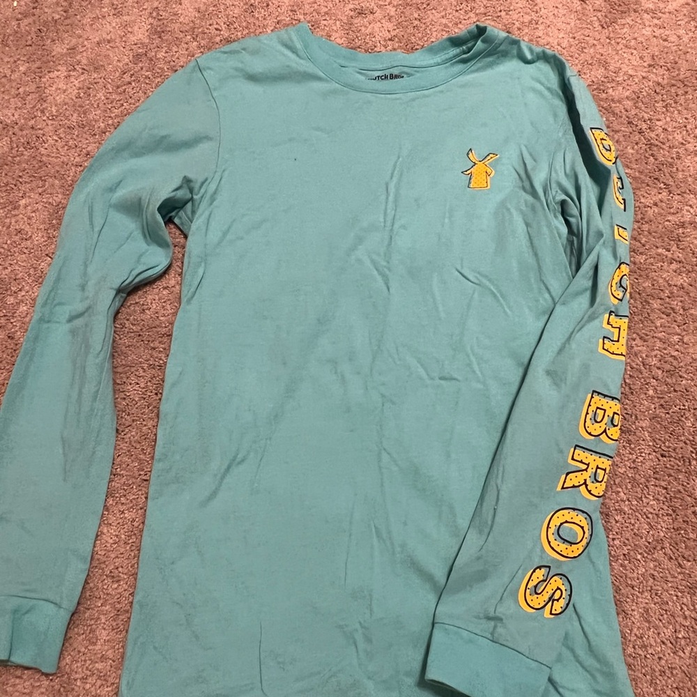 Dutch bros blue long sleeve size small